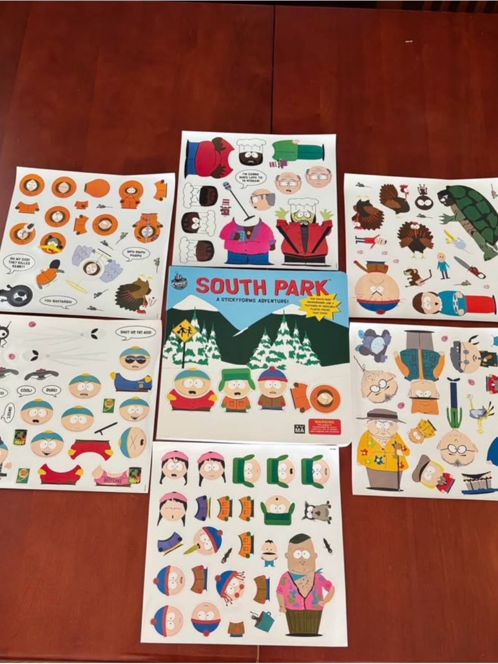 South Park Vintage Sticker Book And Stickers ( 1990)
